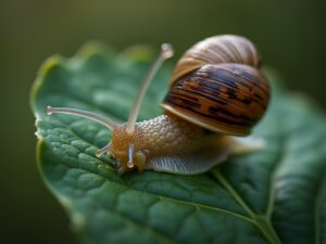 Powolna bajka o ślimaku na liściu