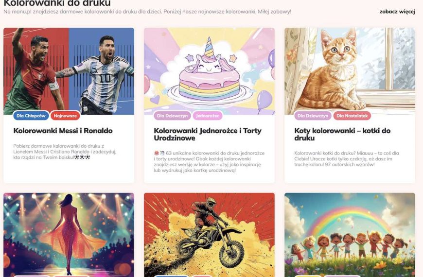 Darmowe kolorowanki dla dzieci do drukowania